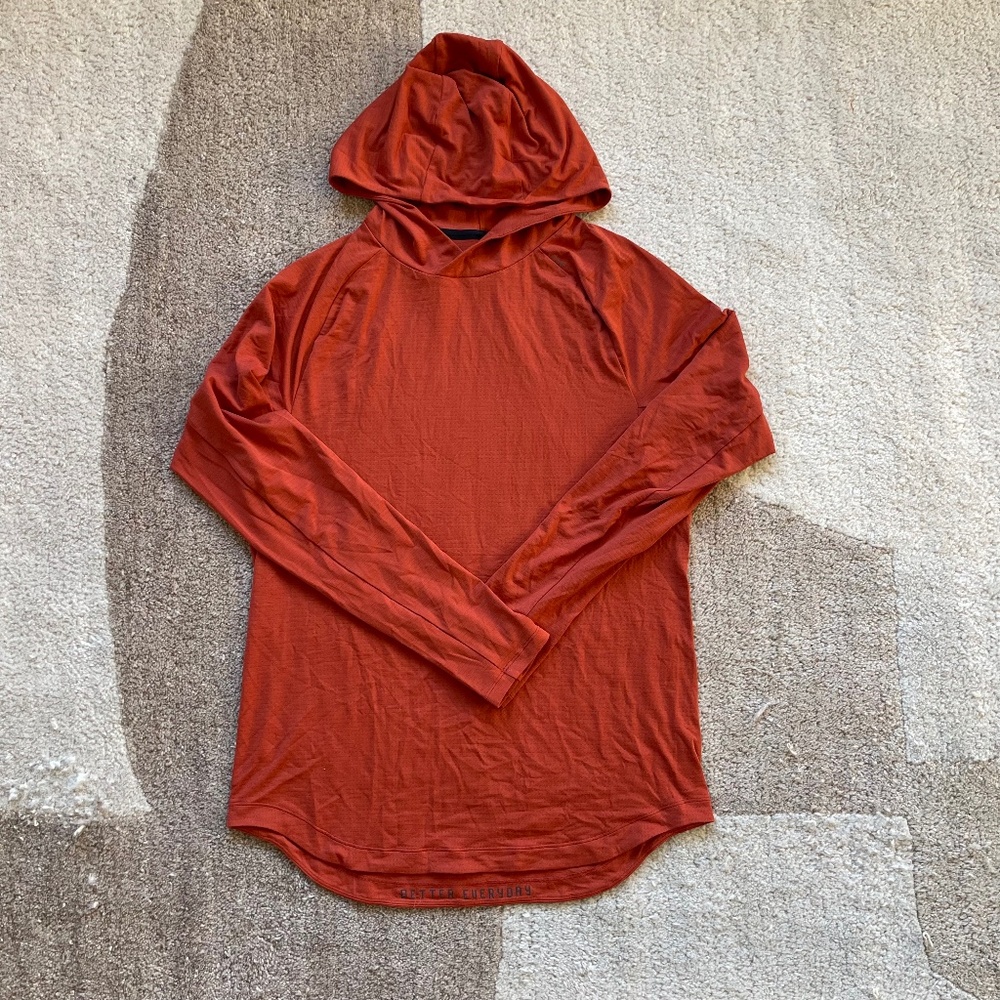 Lululemon License to Train Hoodie – Rust Clay (Size M, EUC)